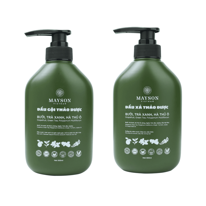Combo dầu gội xả thảo dược Mayson 500gr